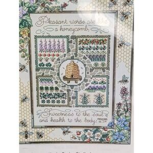 Kooler Charts Gathering Honey Floral Counted Cross Stitch Sandy Orton Spring
